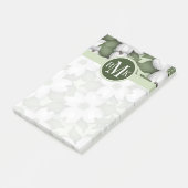 Uw monogram | Dogwood Tree Blossom Post-it® Notes (Schuin)