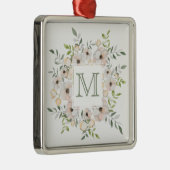 Uw monogram en naam in het ornament van het Bloem (Rechts)