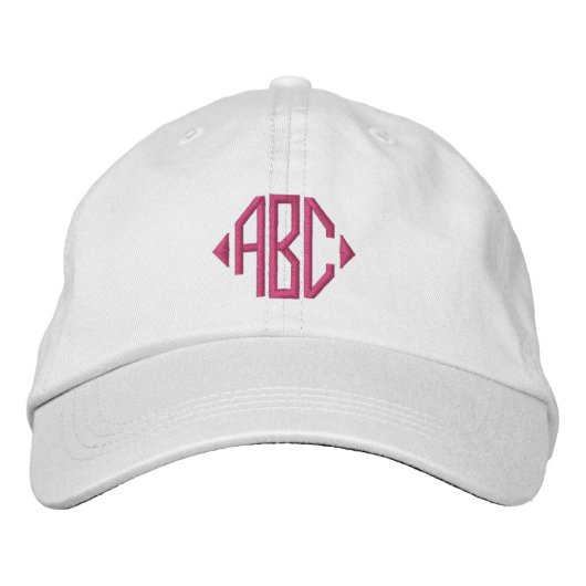 Uw Monogram Gepersonaliseerd  Geborduurde Pet (Voorkant)