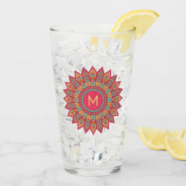 Uw monogram in Boho Lijst glas