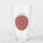 Uw monogram in Boho Lijst glas (Voorkant)