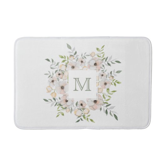 Uw monogram in de badmatten voor het blote Lijst (Voorkant)