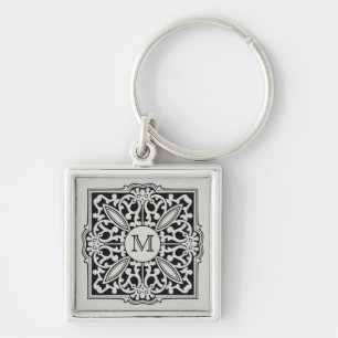 UW MONOGRAM in de sleutelketen van het decoratieve Sleutelhanger