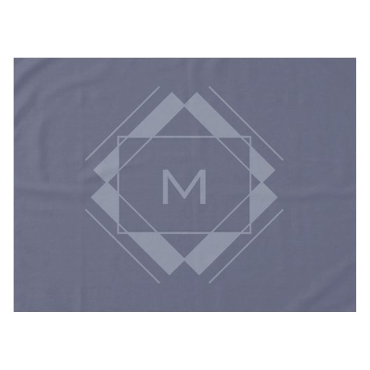 Uw monogram in de tabeldoek van het Geometrische P Tafelkleed (Voorkant (Horizontaal))