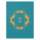 Uw monogram in de tabeldoek van het Geometrische P Tafelkleed (Voorkant)