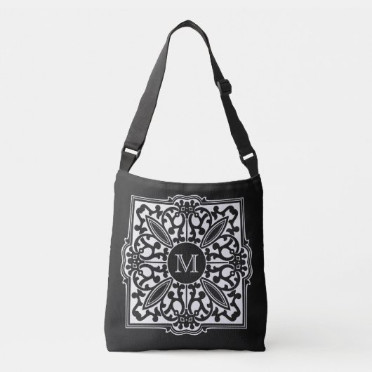 UW MONOGRAM in decoratieve lijst aangepaste tassen (Voorkant)