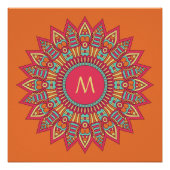 Uw monogram in een aangepast poster van het Lijst (Voorkant)