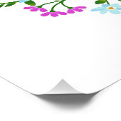 Uw monogram in een Aangepast poster van het Vloeie (Hoek)