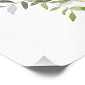 Uw monogram in een Aangepast poster van het Vloeie (Hoek)