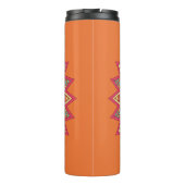 Uw monogram in een aangepaste Boho-Lijst tumbler Thermosbeker (Achterkant)