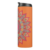 Uw monogram in een aangepaste Boho-Lijst tumbler Thermosbeker (Geroteerd rechts)