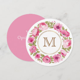 Uw Monogram in een Aangepaste uitnodigingen van he