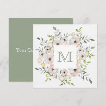 Uw Monogram in een Aangepaste uitnodigingen van he