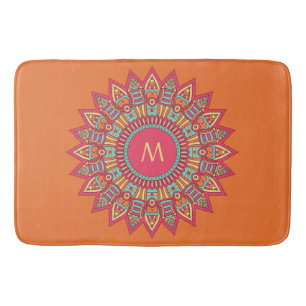 Uw monogram in een badmatten van het Boho-Lijst