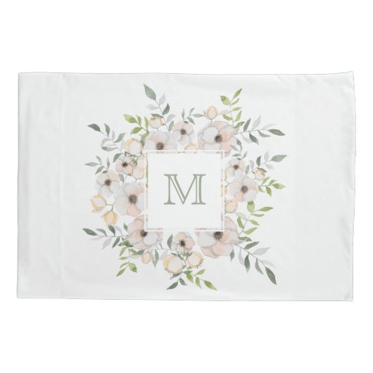 Uw monogram in een Bloedvat Lijst kussenslopen (Achterkant)