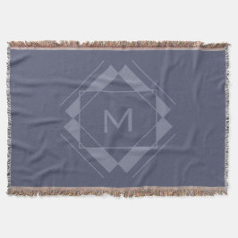 Uw monogram in Geometric Pattern goot deken