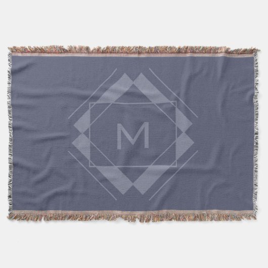 Uw monogram in Geometric Pattern goot deken (Voorkant)