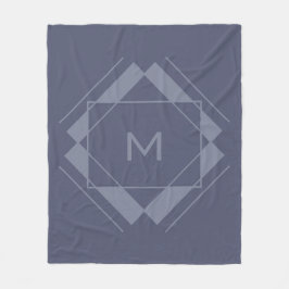 Uw monogram in Geometrische Patroondekens Fleece Deken