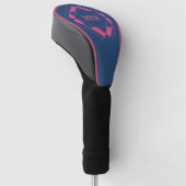 Uw monogram in het stuurprogramma voor Geometric P Golfheadcover (Schuin)