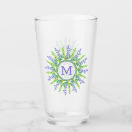 Uw monogram in Lijst glas met leder