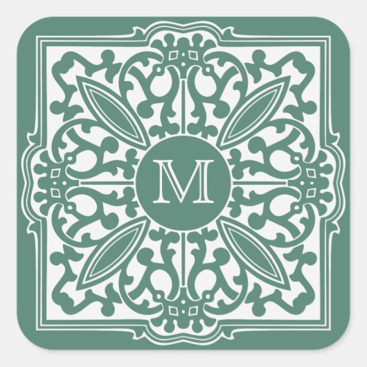 UW MONOGRAM in stickers voor decoratieve lijsten (Voorkant)
