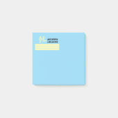 Uw monogram labels - veelkleurig post-it® notes (Voorkant)
