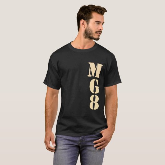Uw monogram op het decor van Camouflage T-shirt (Voorkant volledig)