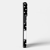 Uw monogram stijlvol zwart en wit  Case-Mate iPhone case (Achterkant / Rechts)