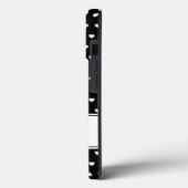 Uw monogram stijlvol zwart en wit  Case-Mate iPhone case (Achterkant / Links)