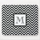 UW MONOGRAM, ZWARTE CHEVRON MUISMAT (Voorkant)