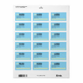 Uw Monogramlabels - Meerkleurig Etiket (Full Sheet)