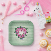 Uw mooie hart papieren bordje (Feest)