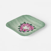 Uw mooie hart papieren bordje (Gebogen)