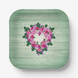 Uw mooie hart papieren bordje