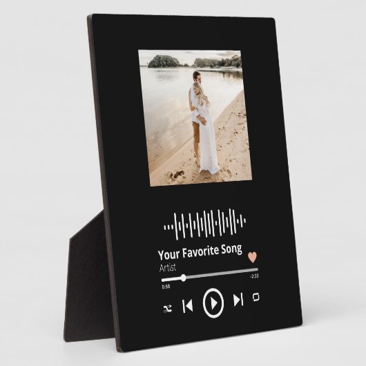 Uw mooie moment en favoriete zong samen fotoplaat (Zijkant)