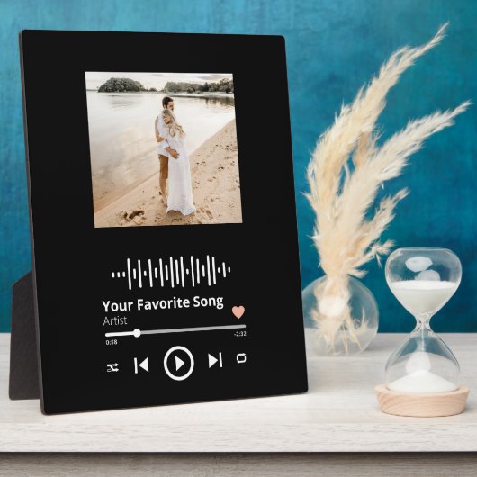 Uw mooie moment en favoriete zong samen fotoplaat (Zijkant)