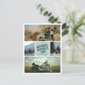 Uw motorfiets motorsport biker foto Briefkaart (Staand voorkant)