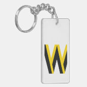 Uw motto citeert uw woorden van wijsheid sleutelhanger (Voorkant Links)