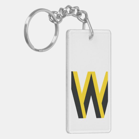 Uw motto citeert uw woorden van wijsheid sleutelhanger (Voorkant Links)