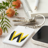 Uw motto citeert uw woorden van wijsheid sleutelhanger (Voorkant Rechts)