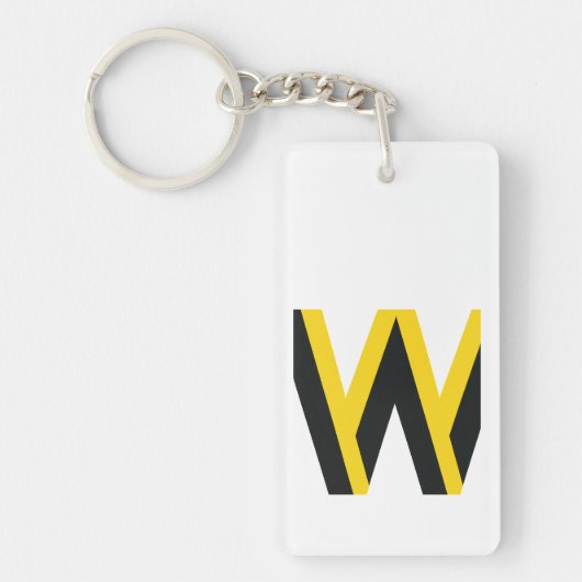 Uw motto citeert uw woorden van wijsheid sleutelhanger (Voorkant)