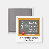 Uw muziekdocenten aanpassen De juiste notitie Magneet (Voorkant / Achterkant)