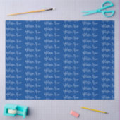 Uw naam donkerblauw tissuepapier (Craft)