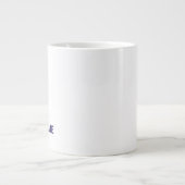 Uw naam hier Aangepaste Eenvoudige Stijlvolle Koff Grote Koffiekop (Voorkant)