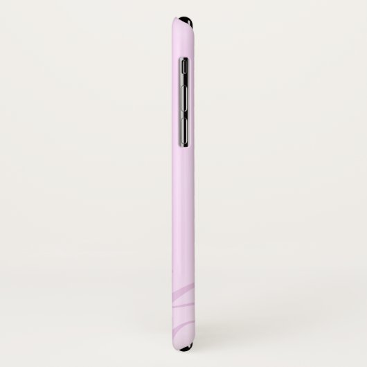 Uw naam Orchidee bloem roze iphone hoes (Achterkant/links)