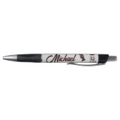 Uw naam patroon monogram roos kleur schaduw pen (Bodem)