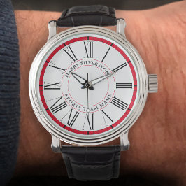 Uw naam plus naam sportteam horloge