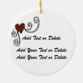 Uw naam - SRF Keramisch Ornament (Achterkant)