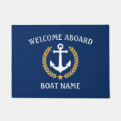Uw naam van de boot Anchor Laurel Welkom in het bo Deurmat (Voorkant)