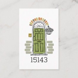 Uw naam van de verkoper in Zip Code Marketing Visitekaartje